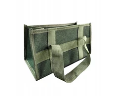 Drobės maišelis iš storo medvilninio audinio, skirtas laikymui, kišeninis įrankių krepšys su organizatoriumi, matmenys 35 cm x 17 cm x 17 cm