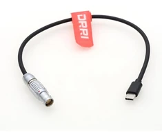 Drri 6 kontaktų į usb-c maitinimo valdymo kabelis, skirtas dji vaizdo siųstuvui ir rs2 rs3 rs3 pro rs4 rs4 pro