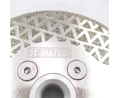 Dt-diatool deimantinis diskas 115 mm x m14 galvanizuotas pjovimo diskas ir šlifavimo diskas kietoms plytelėms, keramikai, porcelianui, akmens masės, granitui, marmurui