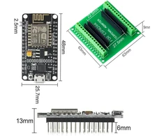 Dubeuyew Esp8266 V2 kūrimo plokštė Wifi Wlan belaidis modulis Esp-12e Cp2102, skirtas Arduino su Esp8266 išvadų plokšte Gpio 1 in 2 (esp8266 rinkinys)