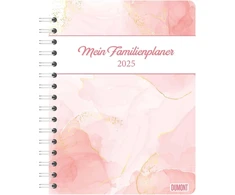 Dumont Colour 2025 šeimos planuotojo knyga, 17,5 x 23,1 cm, planuotojas su tvirtu apsauginiu viršeliu ir 80 atplėšiamų užrašų kortelių, su patarimais buičiai ir daug specialių puslapių: dienoraštis