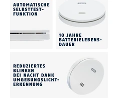 Dūmų detektorius Abus Rwm160 su 10 metų baterija