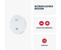 Dūmų detektorius Abus Rwm160 su 10 metų baterija