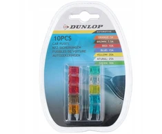 Dunlop automobilių saugikliai 10 vnt. Įvairios srovės stiprumo