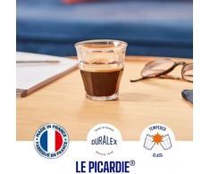 Duralex 510320 Picardie geriamojo stiklo taurė, vandens stiklas, sulčių stiklas, 360 ml, stiklas, 130 ml, skaidrus