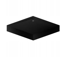 Durasan kvadratinis dušo padėklas Kw-90 Gryf 90x90x14cm juodas, pagaminta Lenkijoje