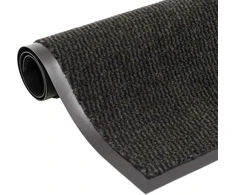 Durų kilimėlis, kvadratinis, dygsniuotas, 80x120cm, juodas