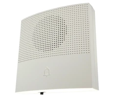 Durų skambutis 12v 90db 38 garsų laidinis baltas bell