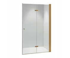 Dušo durys Hydrosan Sh01a auksinės 80 cm 6 mm