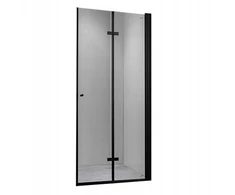 Dušo durys nišai Hydrosan Sh01f Juodas, 130 cm, 6 mm, juodos