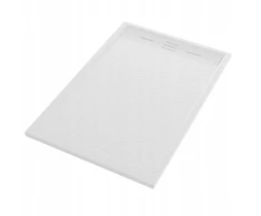 Dušo padėklas Gamma Alma stačiakampis 120 x 80 cm baltas akmens kompozitas