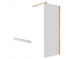 Dušo sienelė su slenksčiu Walk-in 80x200 auksinis stiklas 8mm