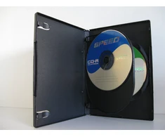 Vinilinė plokštelė Dvd dėžutės x3 diskams, 14 mm, standartinės, juodos, 20 vnt.