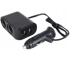 Dvigubas automobilio įtampos adapteris su 2x Usb 3.1a