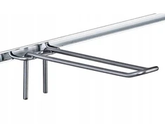 Dvigubas kabliukas Slatwall viela sidabrinė 25cm