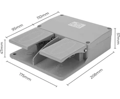 Dvigubas kojinis jungiklis Fafeicy Ydt1-16 380vac elektrinis jungiklis elektrinėms staklėms, tekinimo staklėms, koloninėms gręžimo staklėms, štampavimo mašinoms