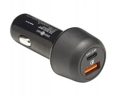 Dvigubas Usb automobilinis įkroviklis Quick Charge 30w