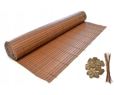 Dvipusė Pvc balkono uždanga 1,5x3 m, ruda