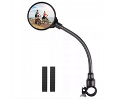 Dviračio veidrodėlis ant vairo išgaubtas reguliuojamas 3d 80/380mm - universalus