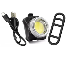 Dviračio žibintas priekinis galinis cob led baltas raudonas usb