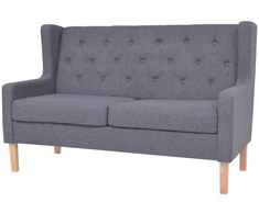Fotelis Dvivietė sofa, audinys, pilka