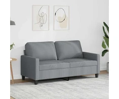 Fotelis Dvivietė sofa, šviesiai pilkos spalvos, 140cm, audinys
