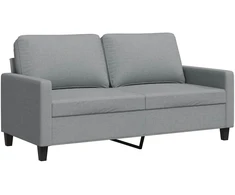Fotelis Dvivietė sofa, šviesiai pilkos spalvos, 140cm, audinys