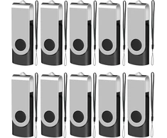Eastbull Usb atmintinė 2.0 Transmemory, 512 Mb, juoda, 10 vnt.