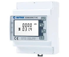 Eastron Sdm630mct Rc Rogowski trifazis energijos skaitiklis ant Din bėgelio