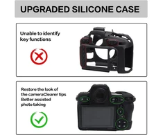 Easy Hood Z8 dėklas Nikon Z8, minkštas silikonas, juodas
