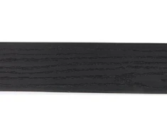 Easyflex 3220e-40c 6,35 cm aukščio tiesaus viršaus plastikinė medienos imitacijos sienų apvada su įsmeigiamais kuoliukais - juoda
