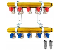 Eaton Diamond skirstytuvas 5 kontūrai + 1/2x16 Pex ventiliai + automatinis nuorintojas