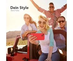 Eazy Case - silikoninis dėklas, skirtas iphone 13, raudonas minkštas smūgiams atsparus telefono dėklas, iphone 13 apsauginis dėklas su kameros apsauga, plonas premium klasės apsauginis tpu telefono bamperis, raudonas