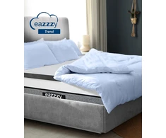 Čiužinys Eazzzy Topper Trend, 5 cm aukščio, antčiužinis, laidus orui, memory foam, tinkamas alergiškiems žmonėms, antčiužinis su nuimamu užvalkalu, 180 x 200 x 5 cm