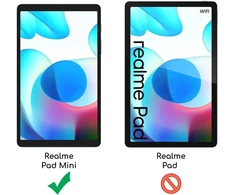 Ebeststar - (2 vienetai) grūdinto stiklo apsauga, skirta realme pad mini 8.7 (2022), 3d ekrano apsauga, 9h grūdintas stiklas, užapvalintas, be burbuliukų
