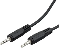 Ecabo 10003 stereo audio jack kabelis 3.5 mm male į 3.5 mm male - aux kabelis automobilių radijoms, mp3 grotuvams, imtuvams, kompiuteriams, nešiojamiems kompiuteriams, 0.50 m, juodas