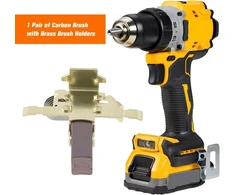 Ecsing 1 poros anglies šepetėlių su žalvariniais laikikliais 610126-00, suderinami su Dewalt Dc411 Dcg412 Dcs380 Dc390 Dcs391 Type 1