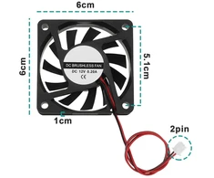 Ecsing 6010 bešepetėlinis aušinimo ventiliatorius su alyvos guoliu 60x60x10mm dc 12v kompiuterio cpu aušinimo ventiliatoriui 2 kontaktų korpuso ventiliatoriaus 4 vnt. pakuotė