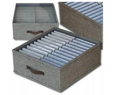 Edibazzar Drabužių stalčių organizeris, įdėklas į spinteles 50 x 30 cm su skyreliais