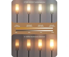 Edishine pastatomas šviestuvas svetainei 165 cm, pritemdomas Led pastatomas šviestuvas, pastatomas šviestuvas su nuotoliniu valdymu, E27 Led lemputė įtraukta, lininis gaubtas, vintažinis skaitymo šviestuvas miegamajam, juodas