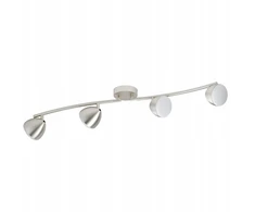 Lubinis šviestuvas Eglo Calvos 96809 Sidabrinis spotinis šviestuvas, lubinis reflektorius 4x6w/led 3000k
