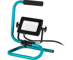 Eglo Led statybinis prožektorius, nešiojamas darbo šviestuvas iš aliuminio ir plastiko, darbo šviestuvas turkio ir juodos spalvos, pasukama dirbtuvių lempa, Ip65, neutrali balta, 2000 lm