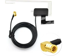 Eightwood Dab antena automobilinė Smb skaitmeninė Dab radijo antena su 3 metrų Dab stiklo laikikliu, skirta Blaupunkt Pioneer Clarion Alpine Multi-way