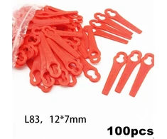 Einhell Atsarginis žolės trimerio peiliukas, 100 vnt. žolės trimerio atsarginių dalių pakuotė, plastikiniai atsarginiai peiliukai, žolės trimerio priedai, žolės trimerio plastikiniai peiliukai, atsarginių peiliukų rinkinys, plastikinis pakaitalas
