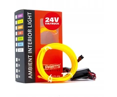 Einparts Automotive Epal2m gintaro spalvos Led šviesolaidis 2 metrai 24v