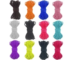 Elastingas siūlas 2.5 mm, 12 spalvų rinkinys papuošalams ir rankdarbiams