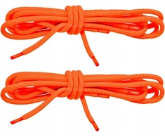 Elastingi oranžiniai neoniniai batraiščiai 75 cm apvalūs G12-54
