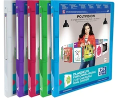 Elba Polyvision 100202273 959034-20 personalizuojamų aplankų rinkinys, 12 vnt., įvairių spalvų / skaidrūs