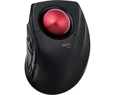 Kilimėlis Elecom Trackball pelė M-dpt1mrxbk, laidinė, belaidė ir Bluetooth, skirta žaidimams, didelio našumo rubininis rutuliukas, pažangus reagavimas, 8 programuojami mygtukai, sklandus slinkimas, ypač didelė, Deft Pro, juoda