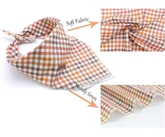 Elegant little tail Rudens šunų bandana berniukams mergaitėms mažiems vidutiniams dideliems šunims šventinė patogi šunų seilinukas reguliuojama kvadratinė šunų bandana naminiams gyvūnams
